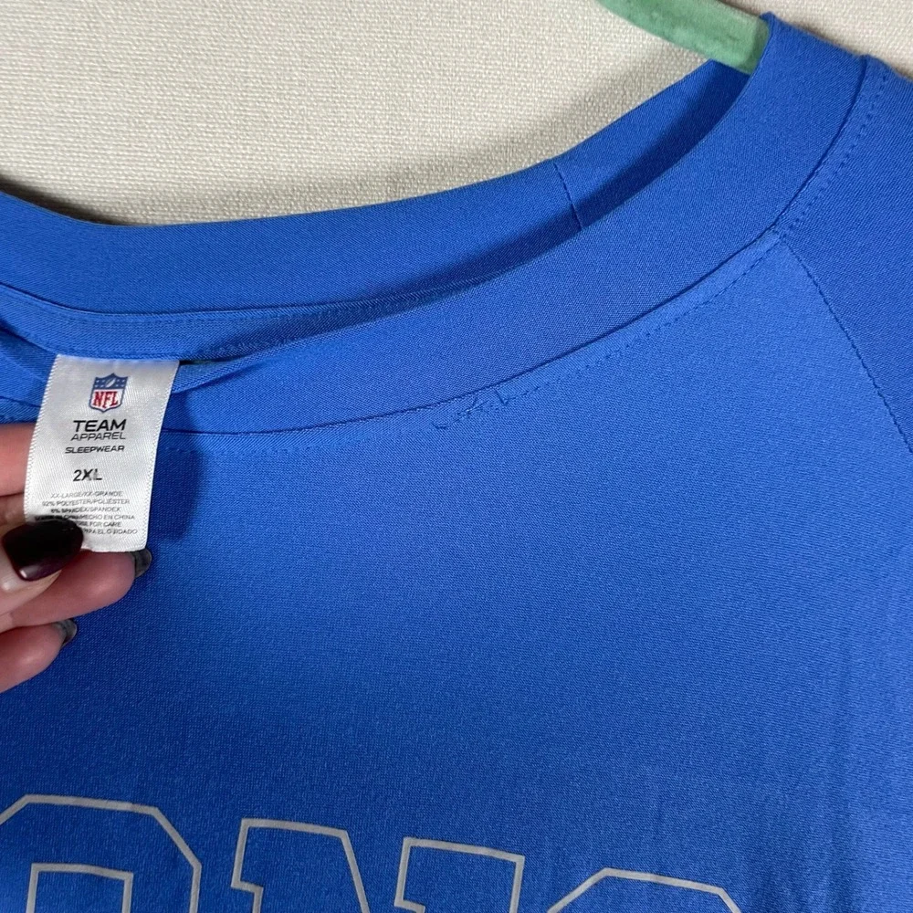 NFL‎ Detroit Lions Team Apparel Pajama Pants Long Sleeve Shirt Set - Size 2XL